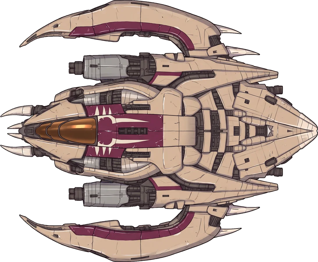 VX-9: top view, nose to the left