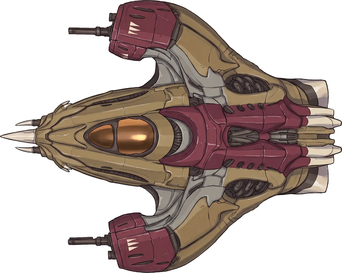 VZ-17: top view, nose to the left