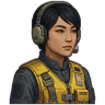 In-game portrait of Hana Kim