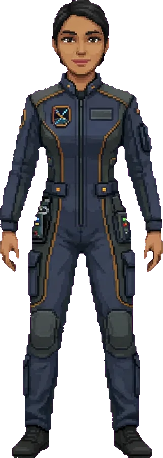 Full-length character art of Ana Morales