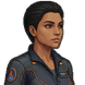 In-game portrait of Priya Sandoval